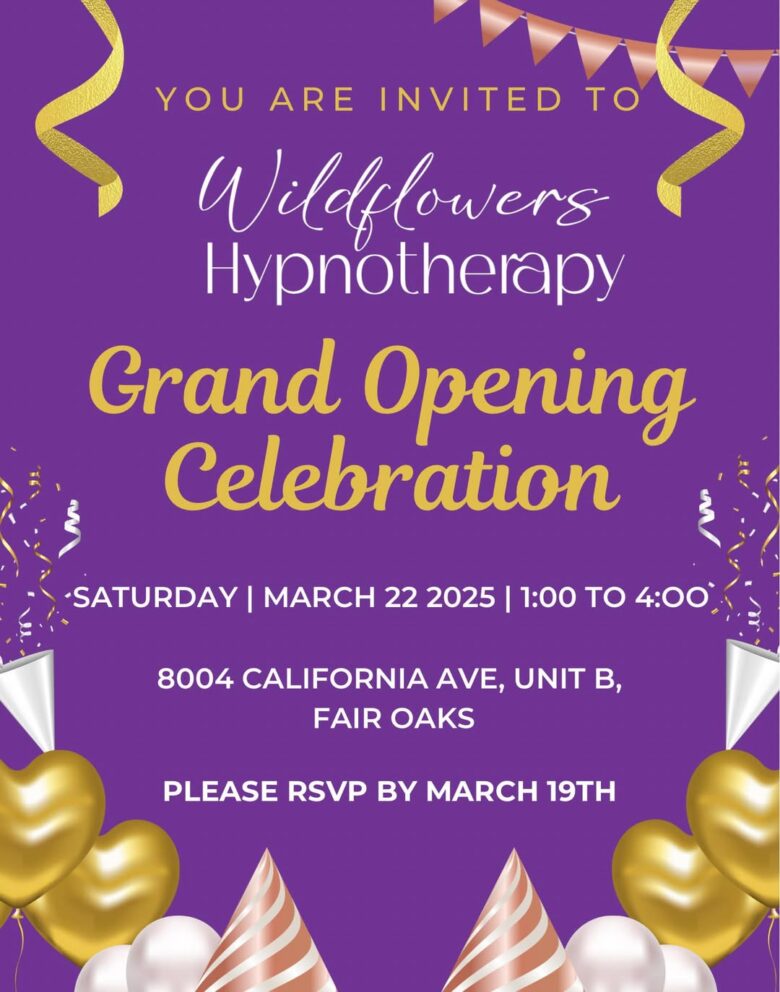 A grand opening celebration for the wildflowers hypnotherapy